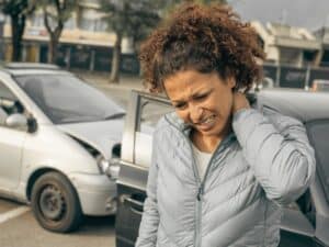 Painful neck ache after fender bender car crash