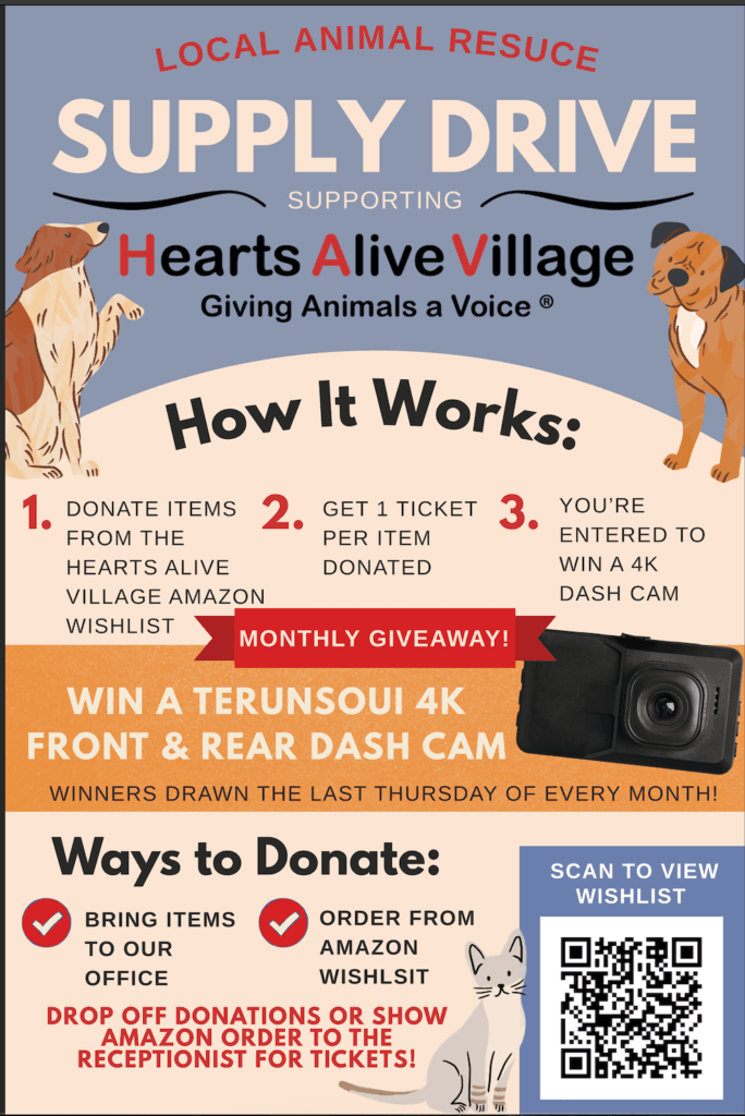 Donate Pet Supplies in Las Vegas Hearts Alive Village Drive